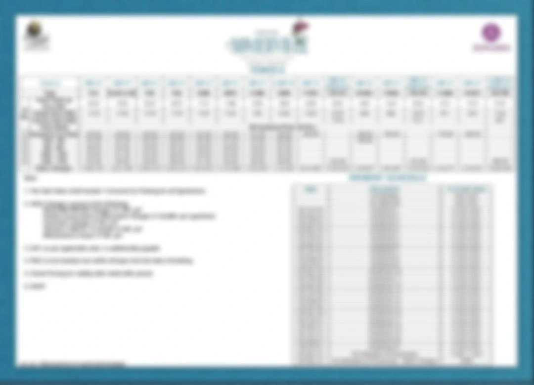 Adarsh Urbanite cost sheet